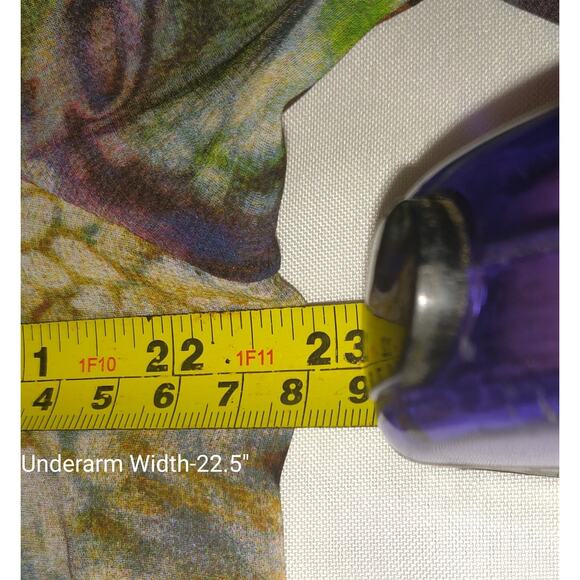 Soft Surroundings Top Topper Womens XL Sheer Boho Lightweight Sequins Pretty! - Picture 14 of 16